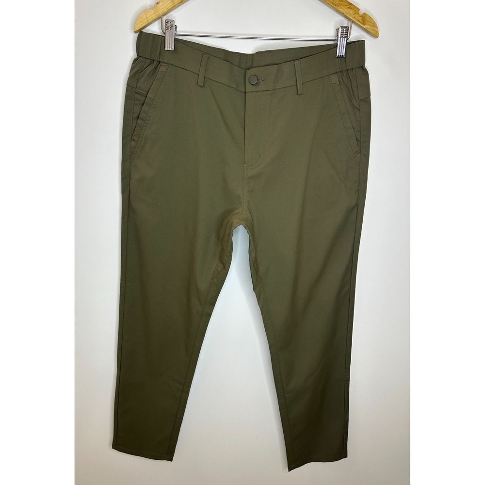 Jack Archer Jetsetter Tech Pants 34 x 30 Olive Green Travel Performance Stretch - Picture 2 of 11